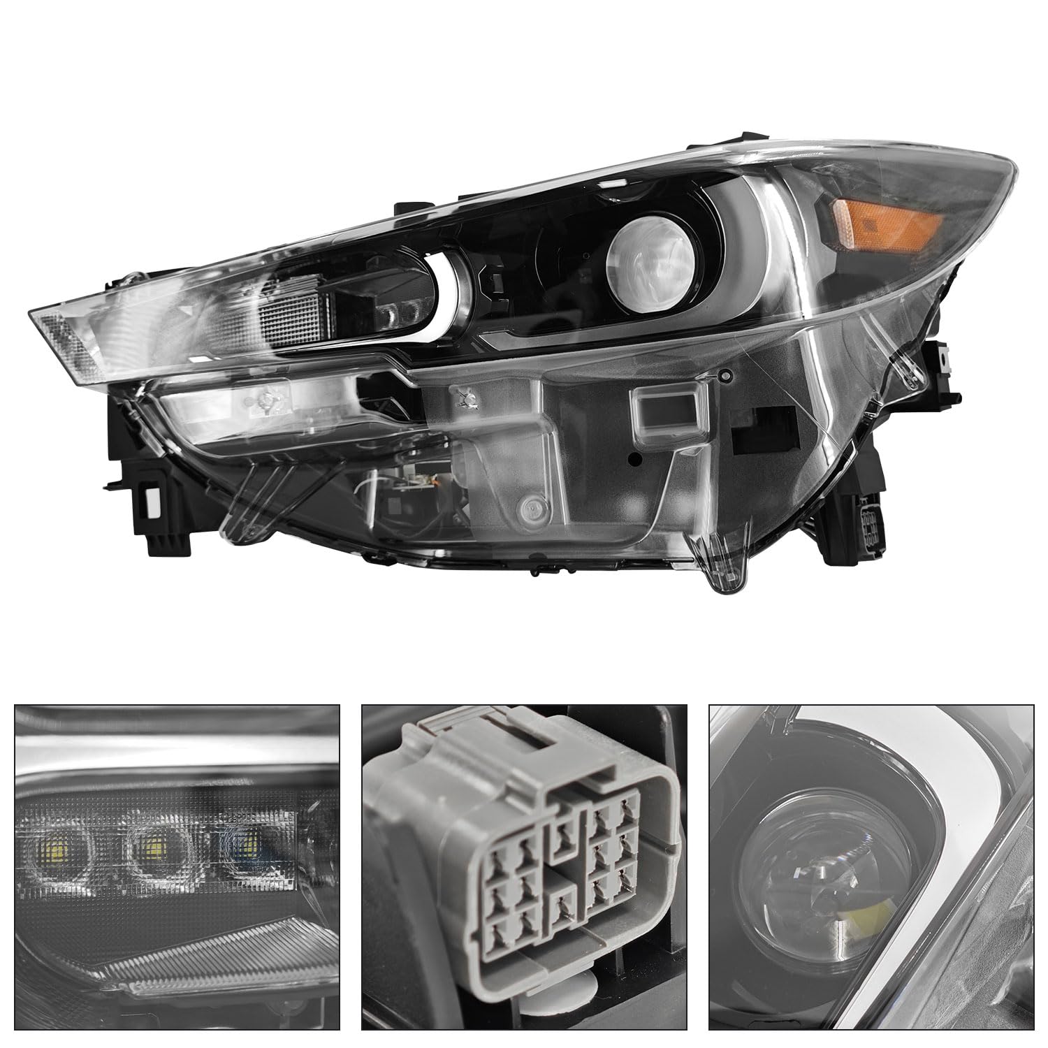 KPF1-51-030 Full LED Headlight Assembly Non-AFS & Non DRL Front